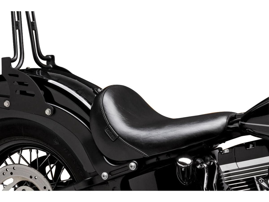 Harley Davidson FXS [2011-2012]-Bare Bones Solo Seats smooth black vinyl