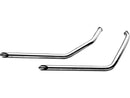 Harley Davidson Dyna [1991-2011]-Slash Cut Drag Pipes for Dyna models Chrome 1.75 "-1