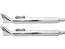 Harley Davidson Touring [1995-2016]-Fishtail Slip-on silencer chrome-3