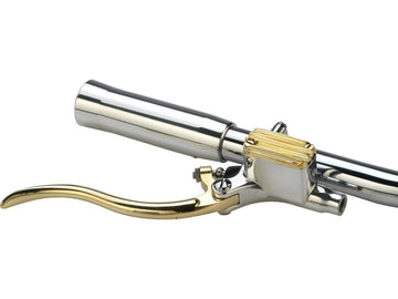 Harley Davidson-Deluxe brake cylinder kit brass polished lever and