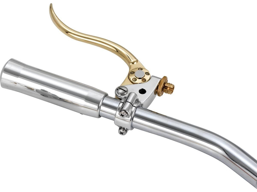 Harley Davidson-Deluxe clutch train bracket brass polished lever aluminum
