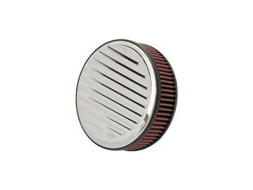 Harley Davidson Sportster [1991-2006]-round grooved air filter aluminum - 0
