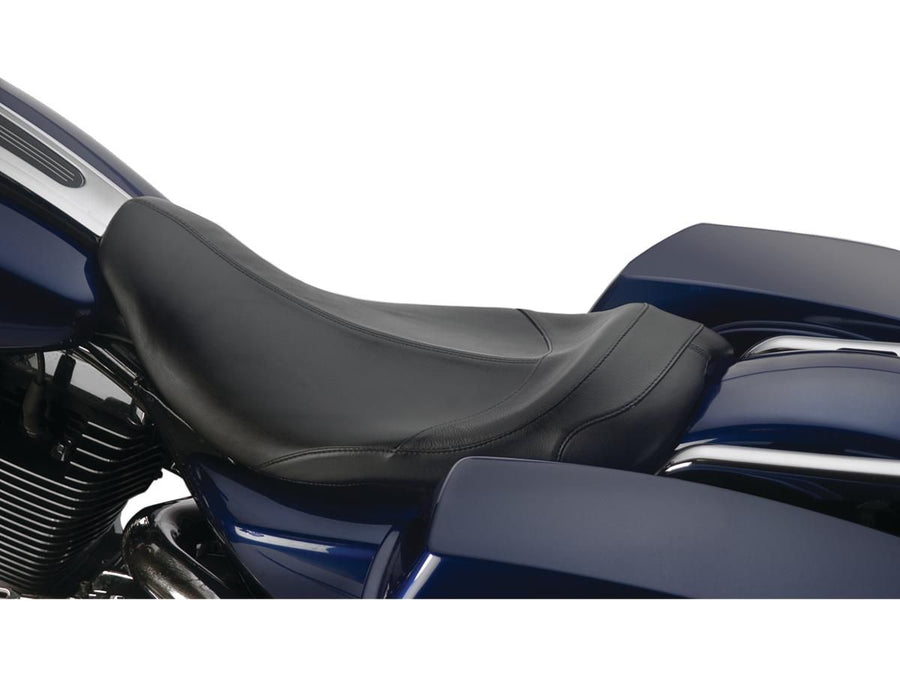 Harley Davidson Touring [1997-2007]-Phoenix smooth seat black leather vinyl