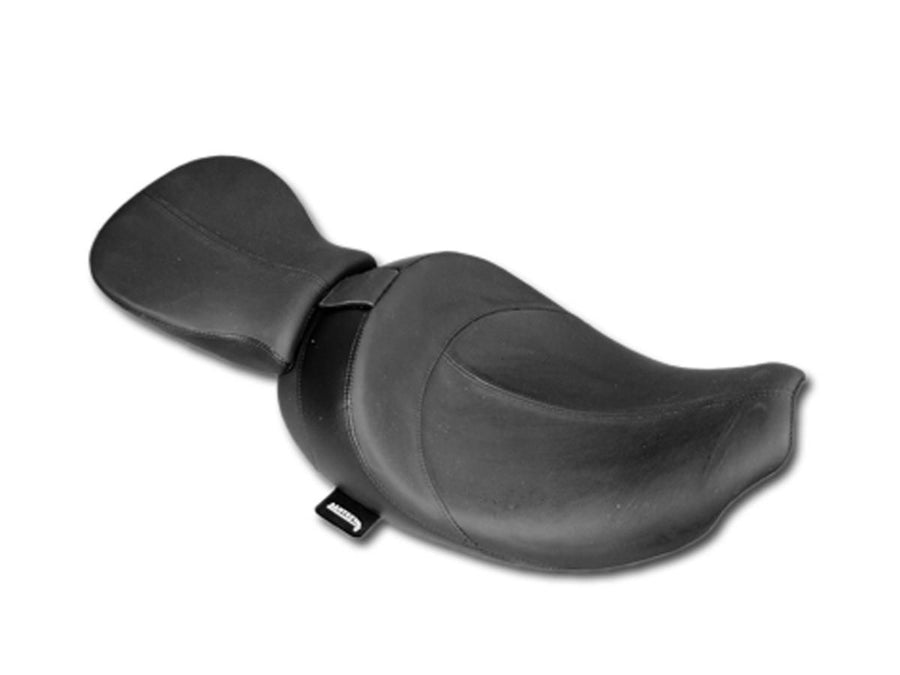 Harley Davidson Flstf [2014-2017]-Hydra smooth seat black leather vinyl