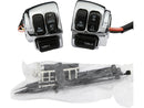 Harley Davidson Sportster [2006-2013]-Chrome-steering switch housing kit with switches-1