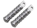 Harley Davidson Sportster [1991-2020]-ribbed footrest chrome-1