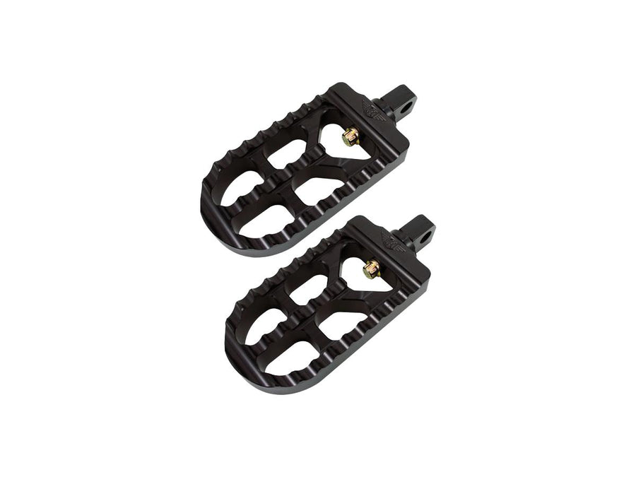 Harley Davidson Sportster [1991-2020]-Long corrugated adjustable footrests long