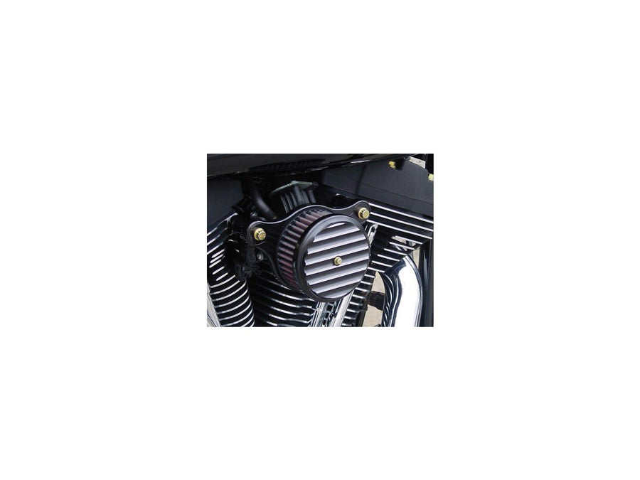 Harley Davidson Dyna [1999-2017]-high-performance air filter black, ribbed