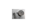 Harley Davidson Dyna [1999-2017]-high-performance air filter chrome, ribbed-2