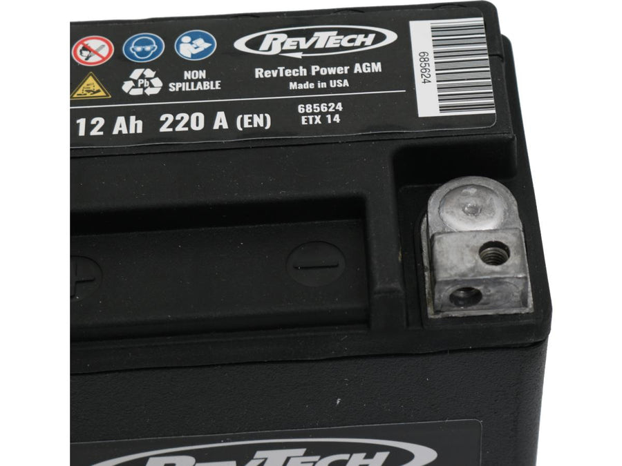 Harley Davidson V-Rod [2002-2006]-ETX14 Power Battery AGM, 220 a, 12.0 AH