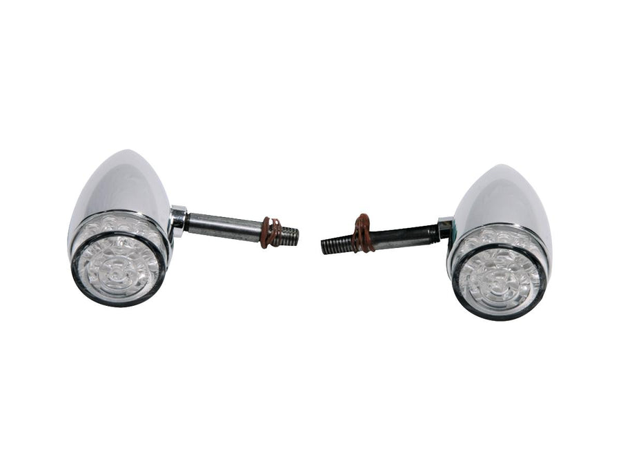 Harley Davidson - Bullet Led Blinker Aluminum Clear Led