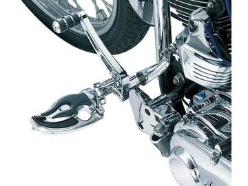 Harley Davidson Sportster [1991-2020]-Flamin Switchblade Footrests Chrome