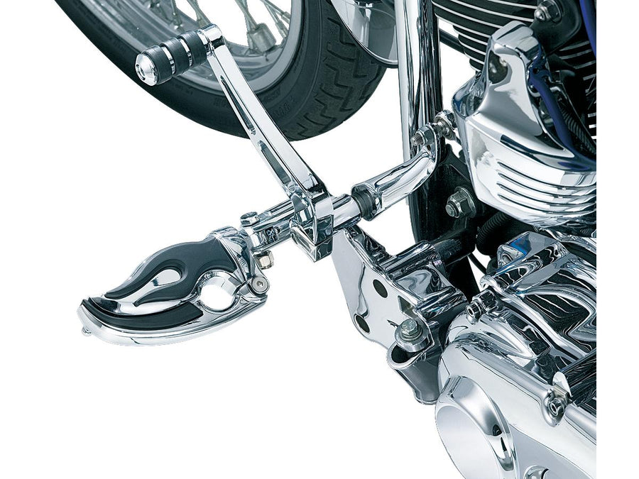 Harley Davidson Sportster [1991-2020]-Flamin Switchblade Footrests Chrome
