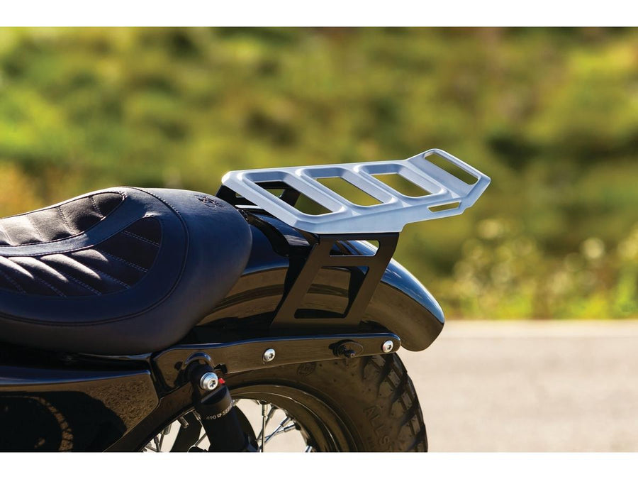 Harley Davidson Sportster [2004-2020]-Dillinger luggage rack silver