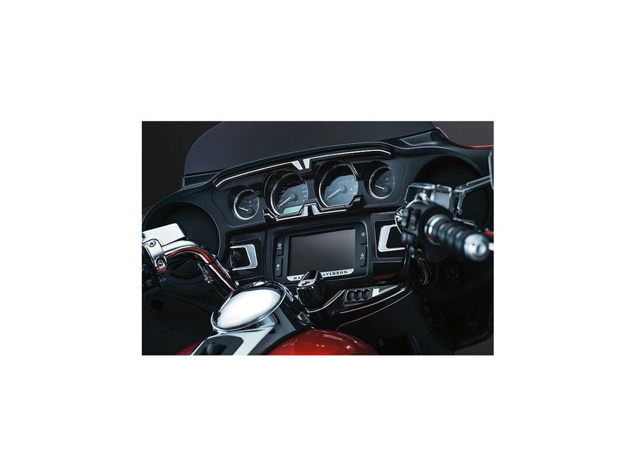 Harley Davidson Touring [2014-2024]-switch panel accent Schwarz