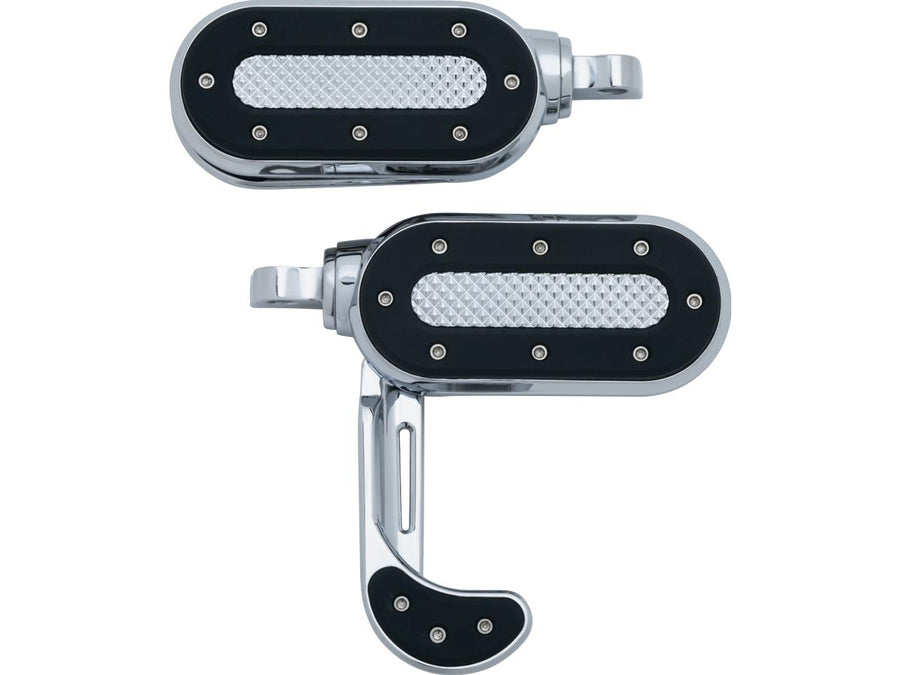 Harley Davidson Sportster [1991-2020]-Heavy Industry Switchblade Footrests Chrome