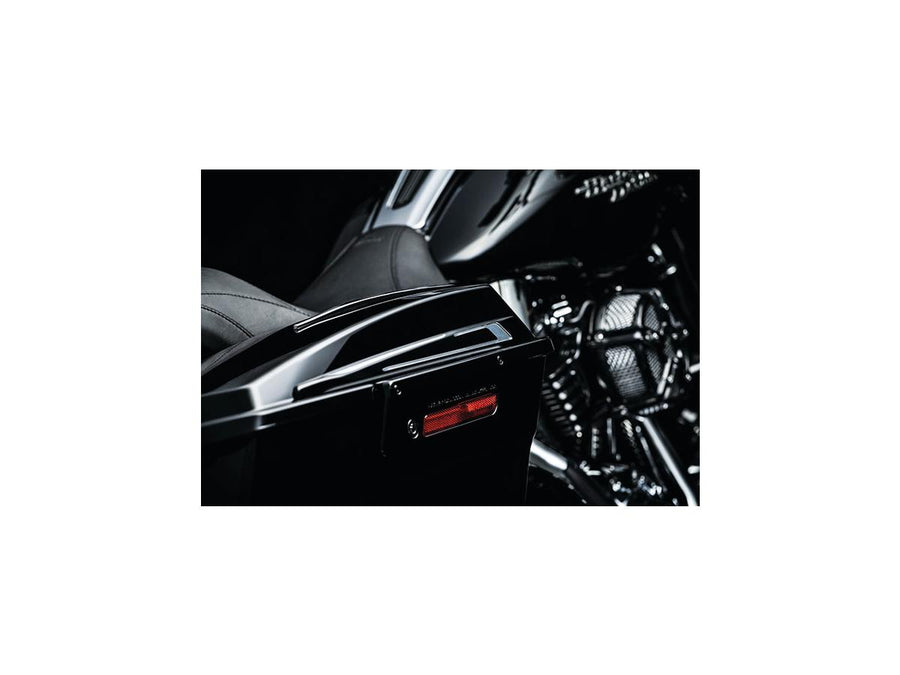 Harley Davidson Touring Note [1993-2013]-SattelTeltaschendeckel accent Schwarz
