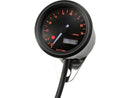 Harley Davidson - Velona Tachometer 48 mm, stainless steel black varnished speedometer-2