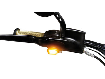 Harley Davidson Sportster [2014-2020]-Striped Led turn signals black - 0