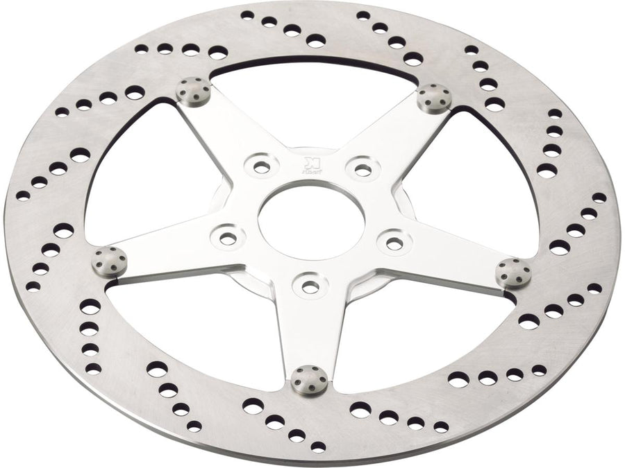Harley Davidson Sportster [2000-2013]-drilled brake disc rotor aluminum