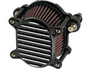 Harley Davidson Dyna [1999-2017]-Omega ribbed air filter black-5