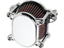Harley Davidson Dyna [1999-2017]-Omega smooth air filter chrome-3