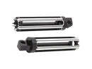 Harley Davidson Sportster [1991-2020]-10-gauge footrests black anodized-3