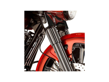 Harley Davidson Touring [1999-2013]-10-gauge fork protection black anodized - 0