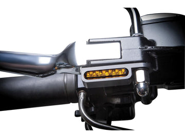 Harley Davidson Softail [2015-2017]-OEM hand control LED blinker chrome clear led - 0