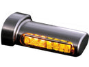 Harley Davidson Softail [1993-2024]-Winglet Led Blinker Black Anodized Rauch Led-1