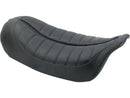 Harley Davidson Touring [2008-2025]-Enzo Horizontal Solo Seat Black Vinyl-3
