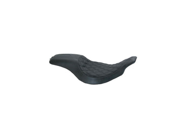 Harley Davidson Flhri [2004-2006]-2-up boss diamond seat black vinyl