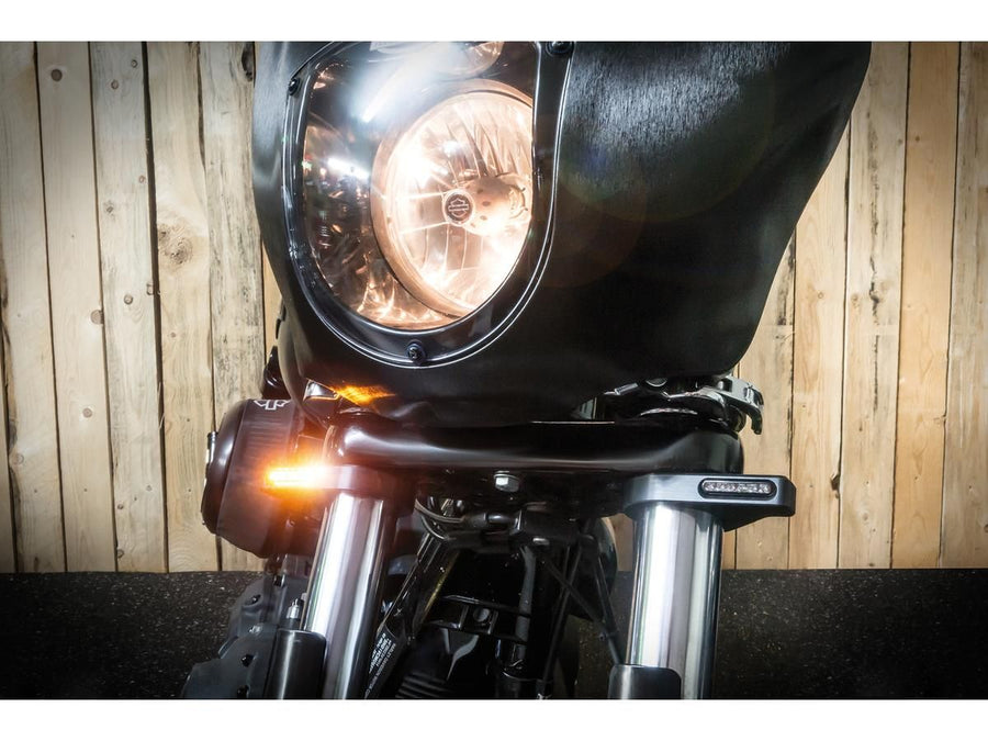 Harley Davidson MM FORK Tubes [1939-1941]-ZC-Line Classic LED blinker silver