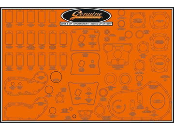 Harley Davidson Sportster [2004-2019]-sealing plate for XR1200/2004+ Sportster