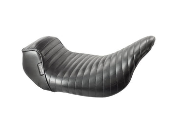 Harley Davidson Touring [2008-2025]-pinion folded seam seat black vinyl