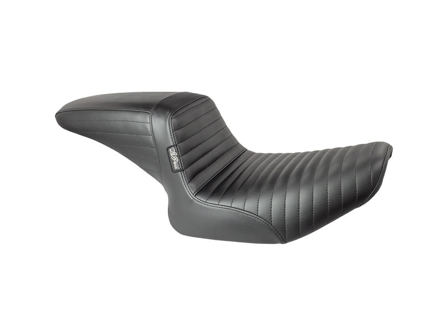 Harley Davidson FX Model [1985-1994]-Kickflip seat folded seam of black vinyl