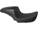 Harley Davidson Dyna [2006-2017]-Kickflip seat basket wave black vinyl-1