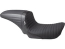 Harley Davidson Dyna [2006-2017]-Kickflip seat folded seam handle handle black-1