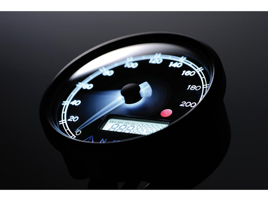 Harley Davidson Sportster [1986-2013]-Velona80 Tachoscala: 200 MPH; 200 km/h;