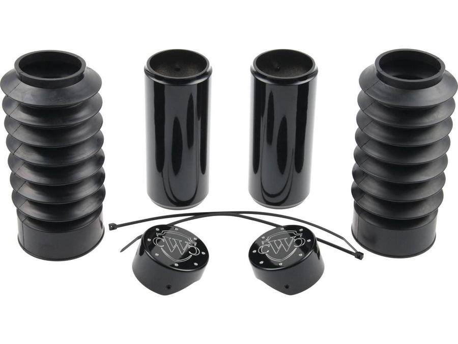 Harley Davidson Fxbr [2023-2024]-6-part fork covers with lower fork rubbers