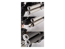 Harley Davidson FLDE [2018-2020]-Double grooves Slip-on silencer black satin-2