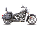Harley Davidson FLDE [2018-2020]-Double grooves Slip-on silencer black satin-4