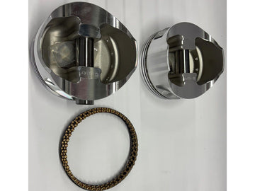 Harley Davidson-piston, set, 4 "x 4-5/8", +.010 ", FD, packaged, .792" WP, HSF