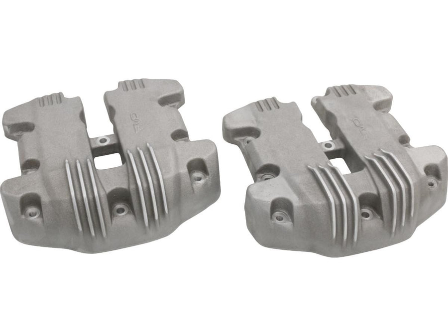 Harley Davidson Softail [2018-2024]-ribbed rocker box cover, semi-polished