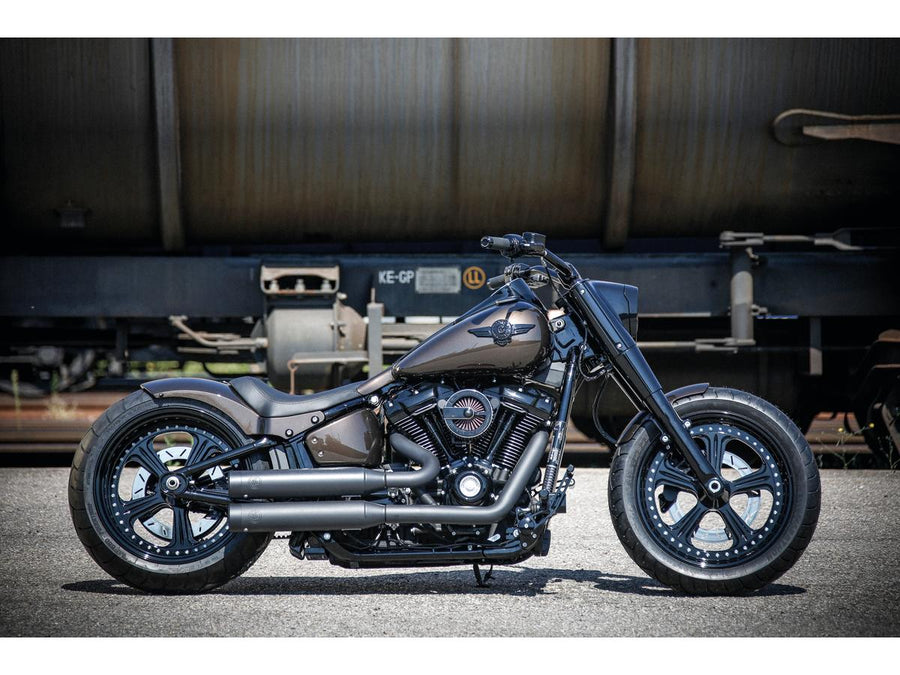 Harley Davidson FLFB [2018-2020]-Steel front wheel protection sheet for Softail models