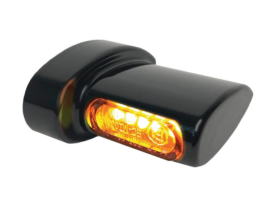 Harley Davidson Softail [1993-2024]-Winglet Micro Led Blinker Black Anodized