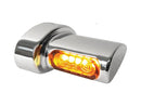 Harley Davidson Softail [1993-2024]-Winglet Micro Led Blinker Chrome Satin Rauch Led-1