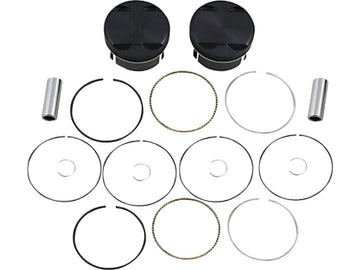 Harley Davidson Dyna [2007-2017]-Black Edition Piston Set for Twin Cam Hub - 0