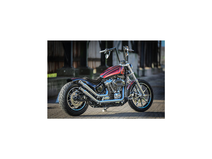 Harley Davidson Softail [2018-2024]-Oval air filter housing air filter kit chrome