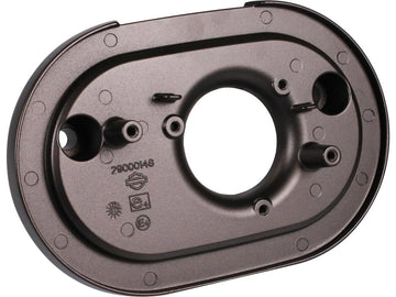 Harley Davidson - oval air filter box base plate black